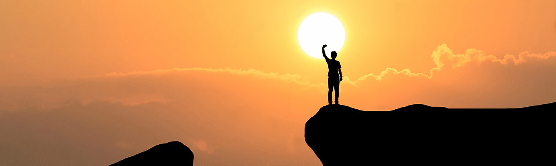 Mann auf Berg Mann auf Berg